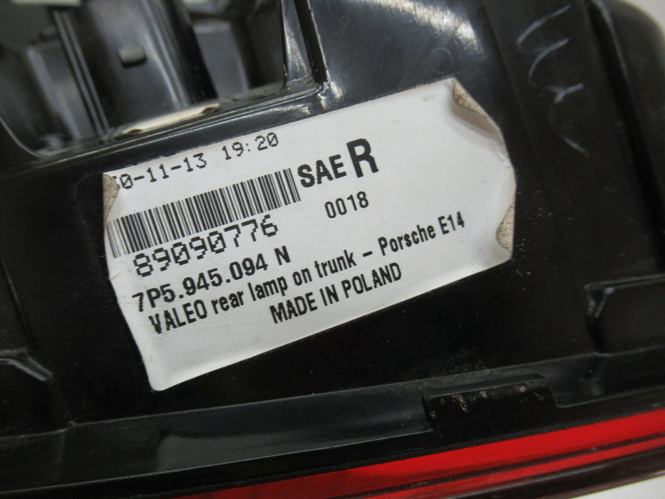 2011 2012 2013 2014 PORSCHE CAYENNE RIGHT TRUNK TAILLIGHT LAMP OEM