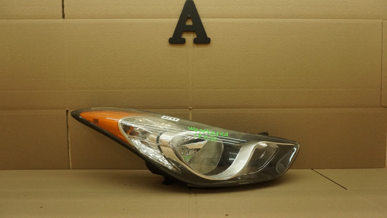2014 2015 2016 HYUNDAI ELANTRA FRONT RIGHT PASSENGER HEADLIGHT HALOGEN OEM