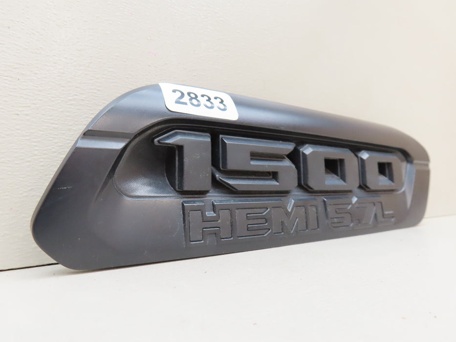 2019-20 RAM 1500 DT RIGHT HOOD BEZEL BLACK HEMI 5.7 OEM 61698 877AA