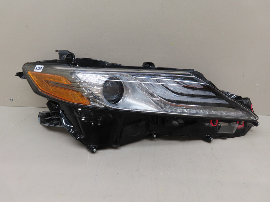 2018-2024 TOYOTA CAMRY FRONT RIGHT PASSENGER HEADLIGHT LED OEM 9160