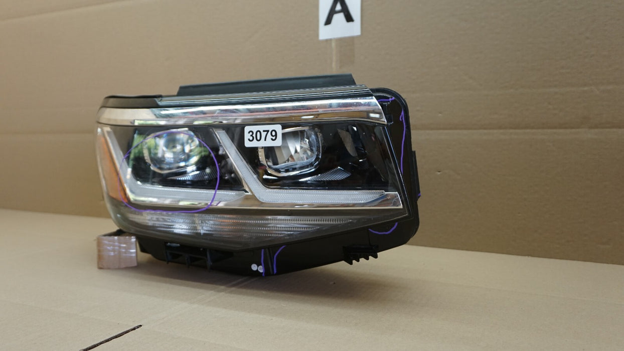 2020-2022 VOLKSWAGEN ATLAS FRONT RIGHT SIDE HEADLIGHT LAMP LED W/ BALLAST OEM