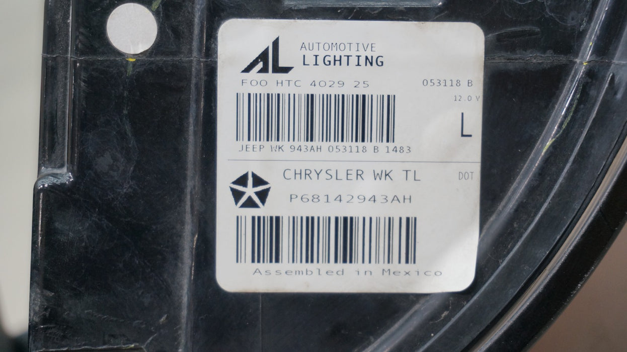 2014-2021 JEEP GRAND CHEROKEE REAR LEFT DRIVER SIDE OUTER TAIL LIGHT OEM