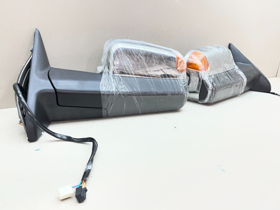2013-2018 DODGE RAM 1500 POWER HEATED MEMORY FOLDING TOWING MIRRORS AFTERMARKET