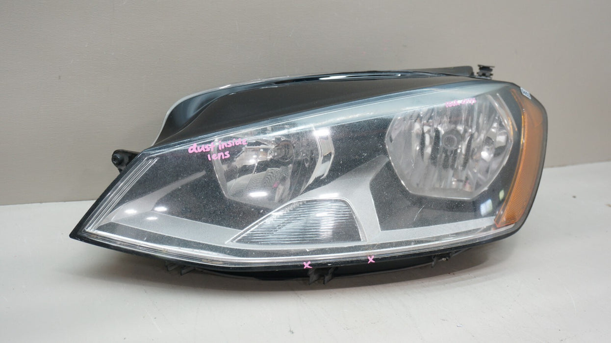 2015-2017 VOLKSWAGEN GOLF FRONT LEFT DRIVER SIDE HALOGEN HEADLIGHT OEM 5GM941005