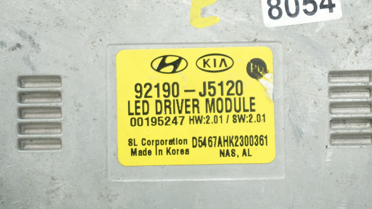 2018-2023 KIA STINGER LEFT DRIVERS SIDE LED HEADLIGHT COMPUTER MODULE OEM