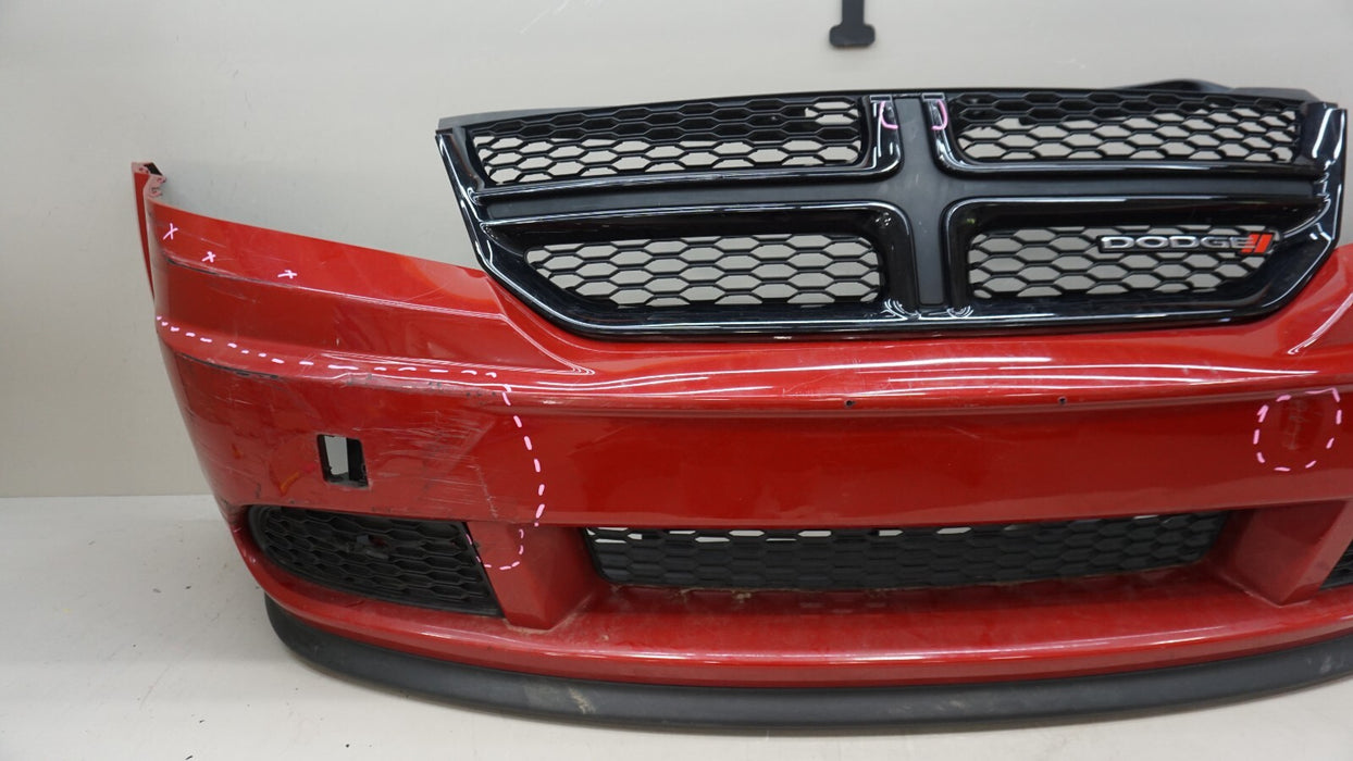 2013-2017 DODGE JOURNEY SE FRONT BUMPER COVER W/ GRILLE GRILL OEM 1RM50TRMAB