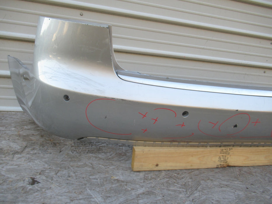 2005 - 2008 AUDI A4 REAR BUMPER COVER PANEL W/ PARKING SENSOR HOLES OEM