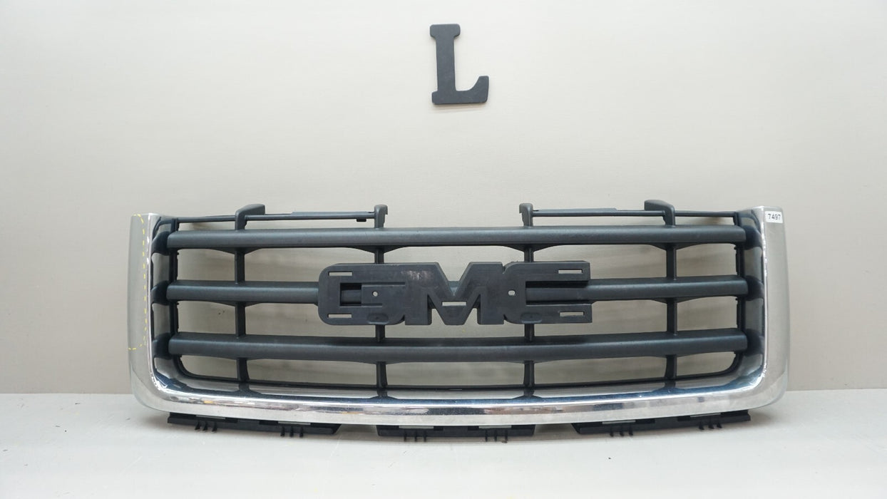 2007-2012 GMC SIERRA 1500 FRONT UPPER RADIATOR GRILLE GRILL OEM 15201485