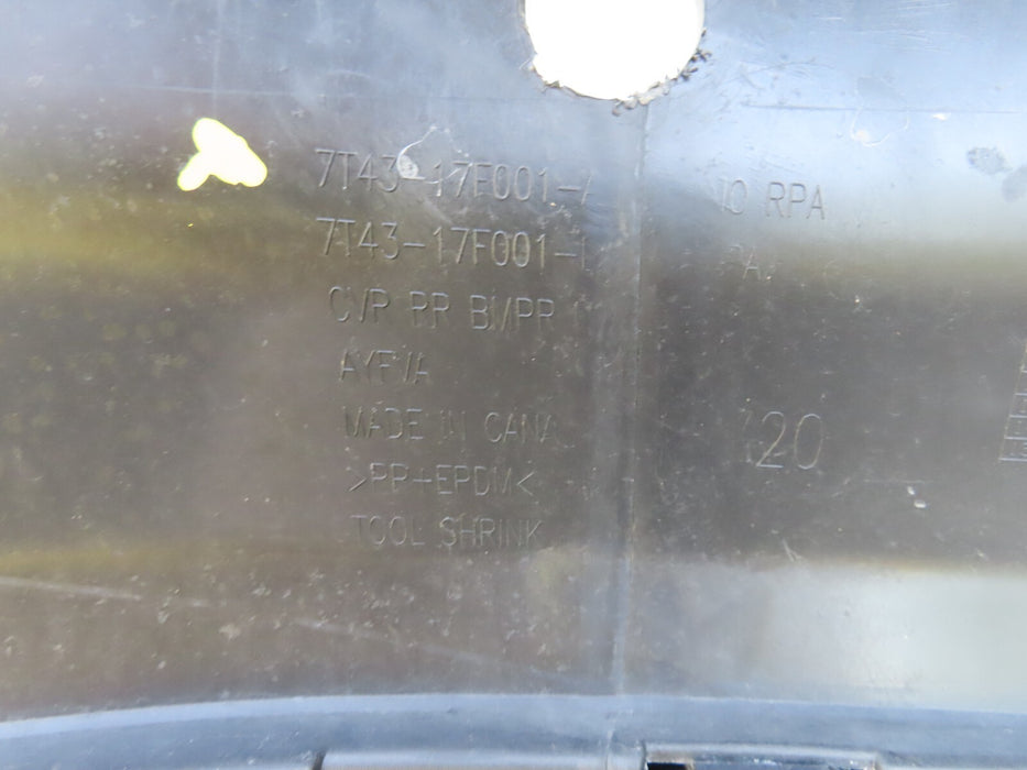 2007-2010 FORD EDGE REAR BUMPER COVER W/ LOWER VALANCE PANEL OEM 7T43-17F001