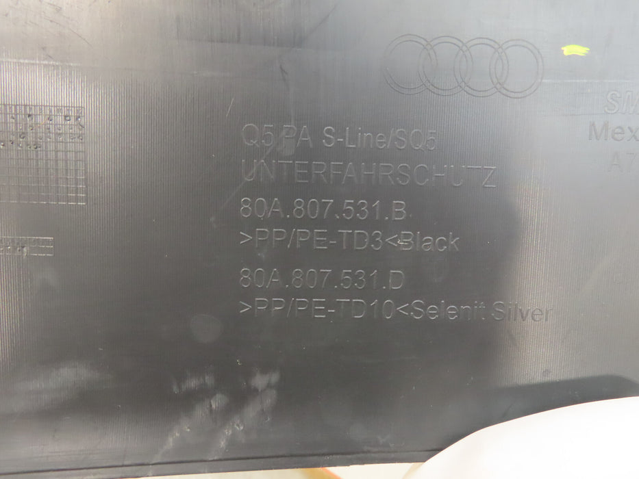 2021 2022 2023 AUDI Q5/SLINE/SQ5 FRONT BUMPER SPOILER OEM 80A807531B