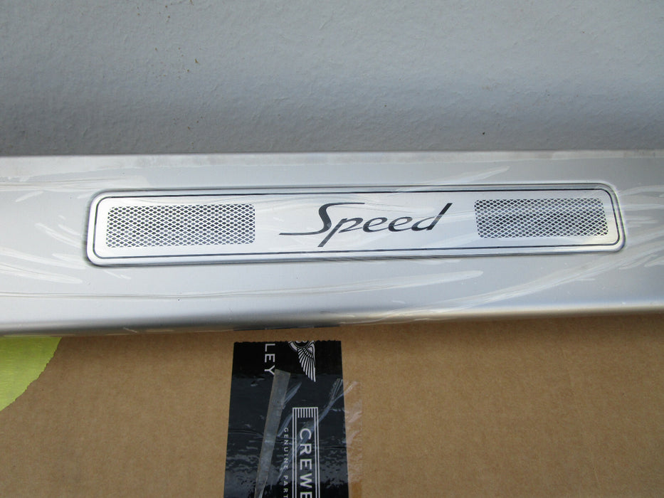 BENTLEY CONTINENTAL GT GTC SPEED RIGHT SILL COVER KICK PLATE METAL TRIM OEM