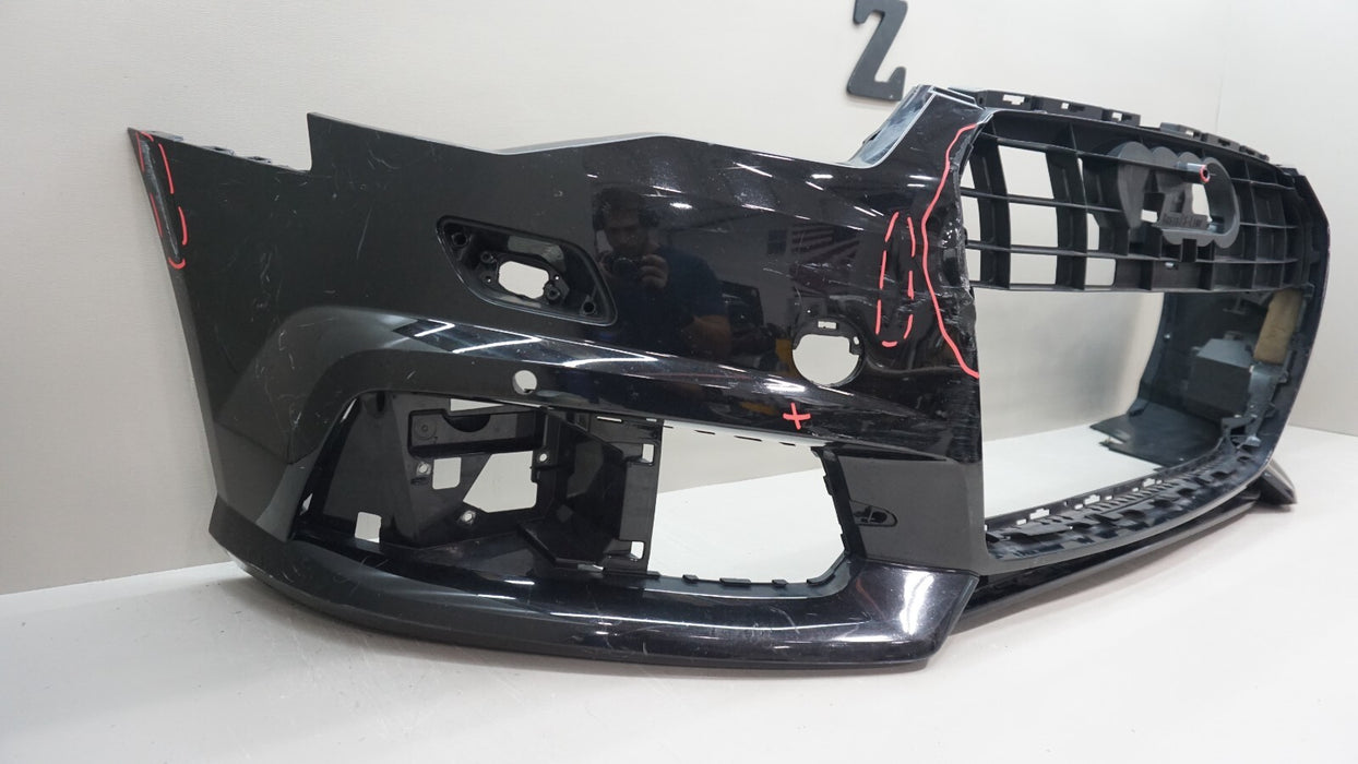 2016-2018 AUDI A6 S-LINE FRONT BUMPER COVER PANEL OEM 4G0807437 16 17 18