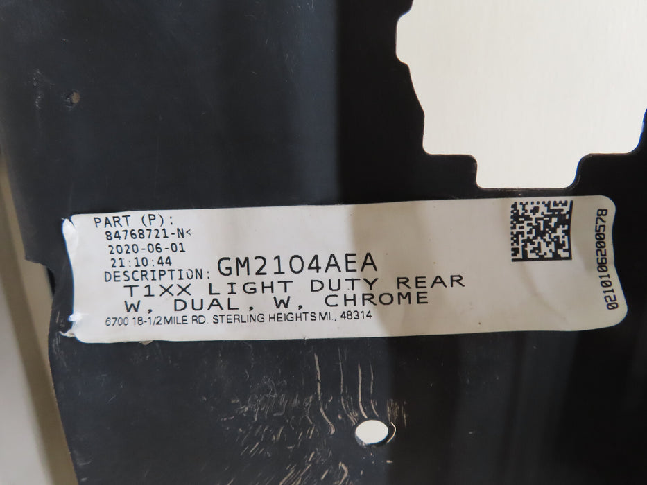 2019-2023 CHEVROLET/GMC SILVERADO-SIERRA 1500 REAR BUMPER METAL OEM