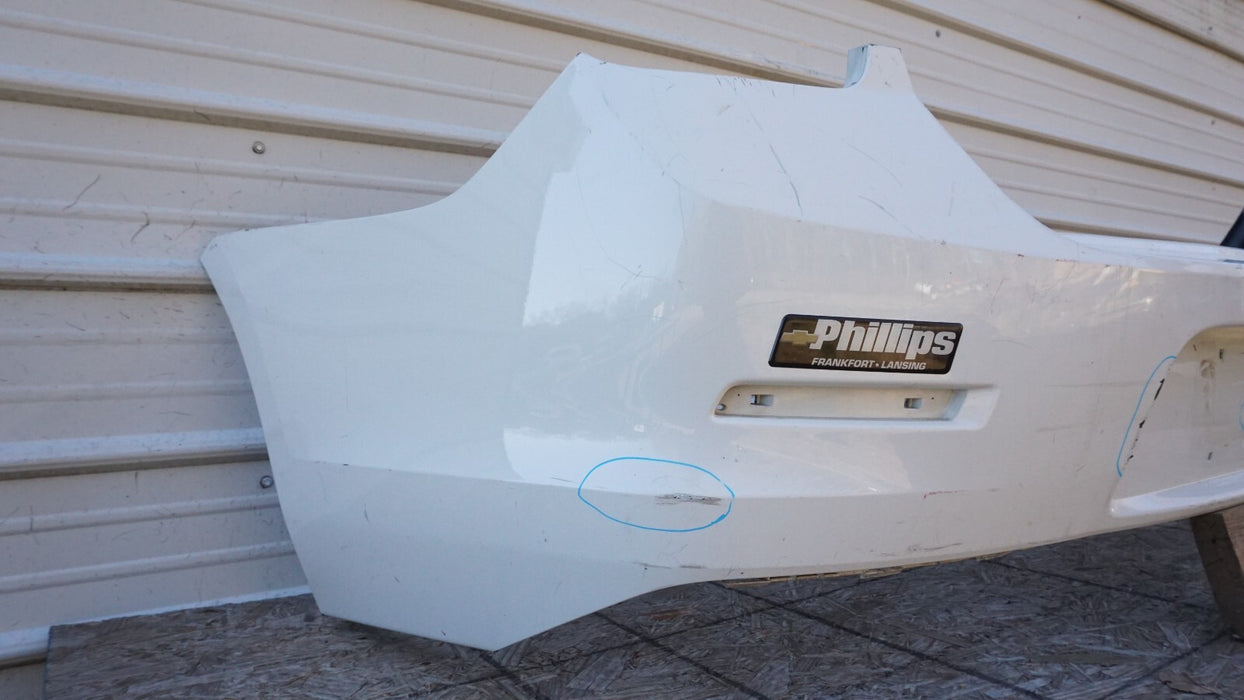 2013 2014 2015 CHEVROLET CHEVY MALIBU REAR BUMPER COVER WHITE OEM 13 14 15