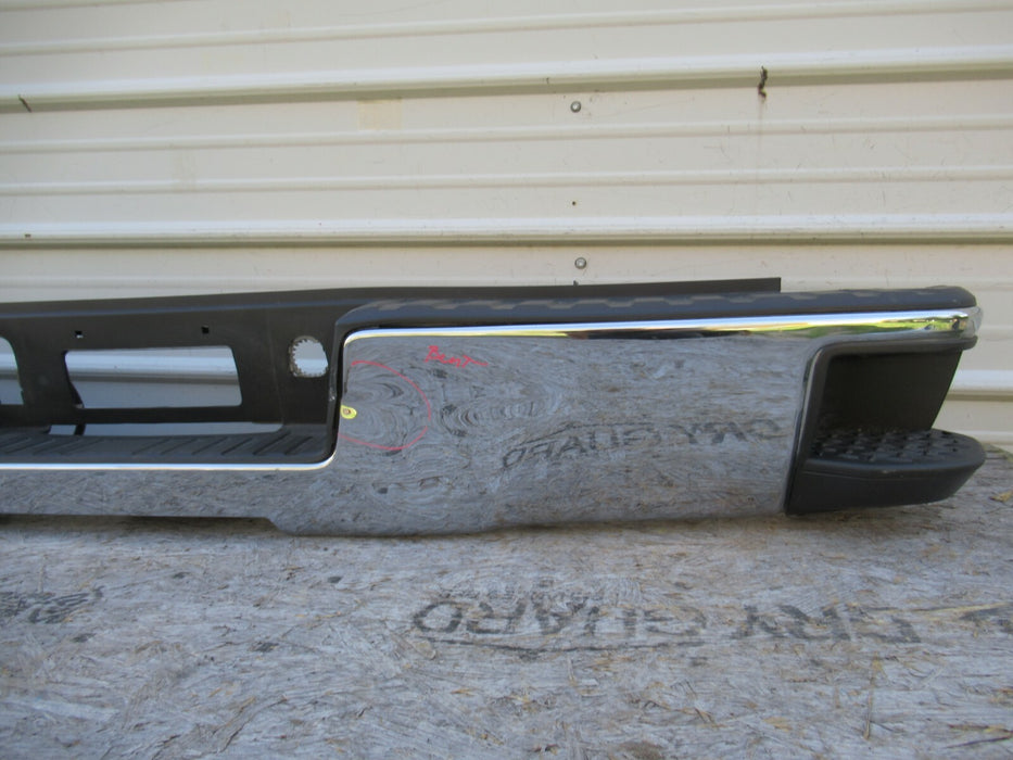 2014-2019 GMC SIERRA SILVERADO 1500 REAR BUMPER COVER PANEL FACTORY CHROME OEM