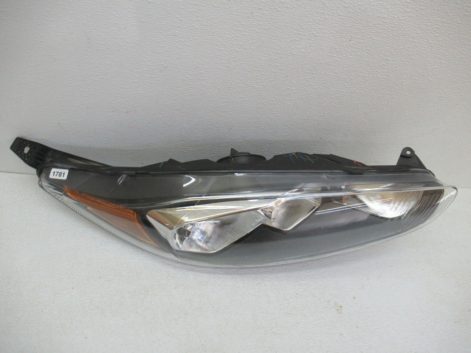2014-2018 FORD FIESTA FRONT PASSENGER BLACK BEZEL HEADLIGHT HALOGEN HEADLAMP OEM