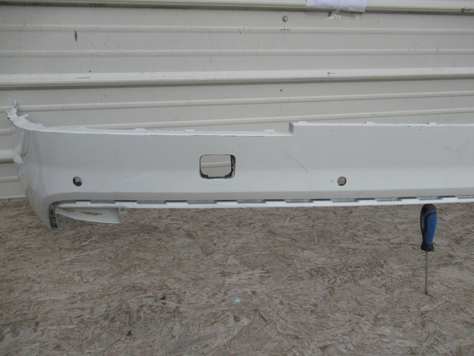 2017-2019 AUDI Q7 REAR LOWER BUMPER COVER W/ PARKING SENSOR HOLES OEM
