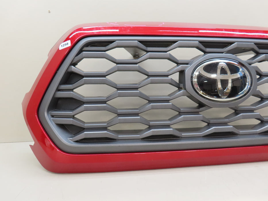 2016-2022 TOYOTA TACOMA FRONT UPPER MAIN GRILLE W/EMBLEM OEM 53113-04040