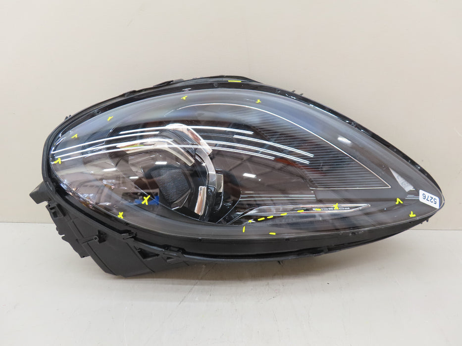 2019-2022 PORSCHE MACAN FRONT LEFT DRIVER SIDE BLACK FULL LED HEADLIGHT OEM