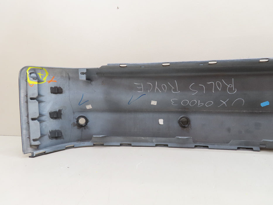 2010-2012 ROLLS ROYCE PHANTOM REAR BUMPER COVER OEM 51127040021