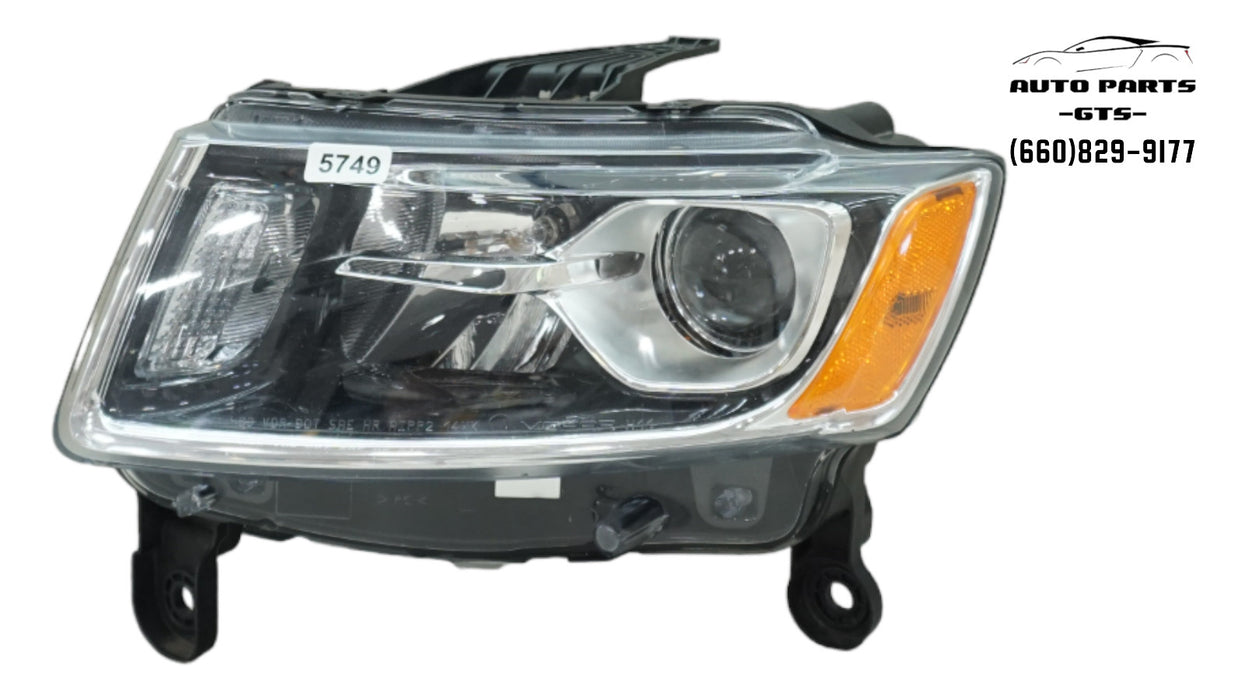 2014-2015 JEEP GRAND CHEROKEE FRONT LEFT DRIVER SIDE HEADLIGHT HALOGEN OEM 14 15