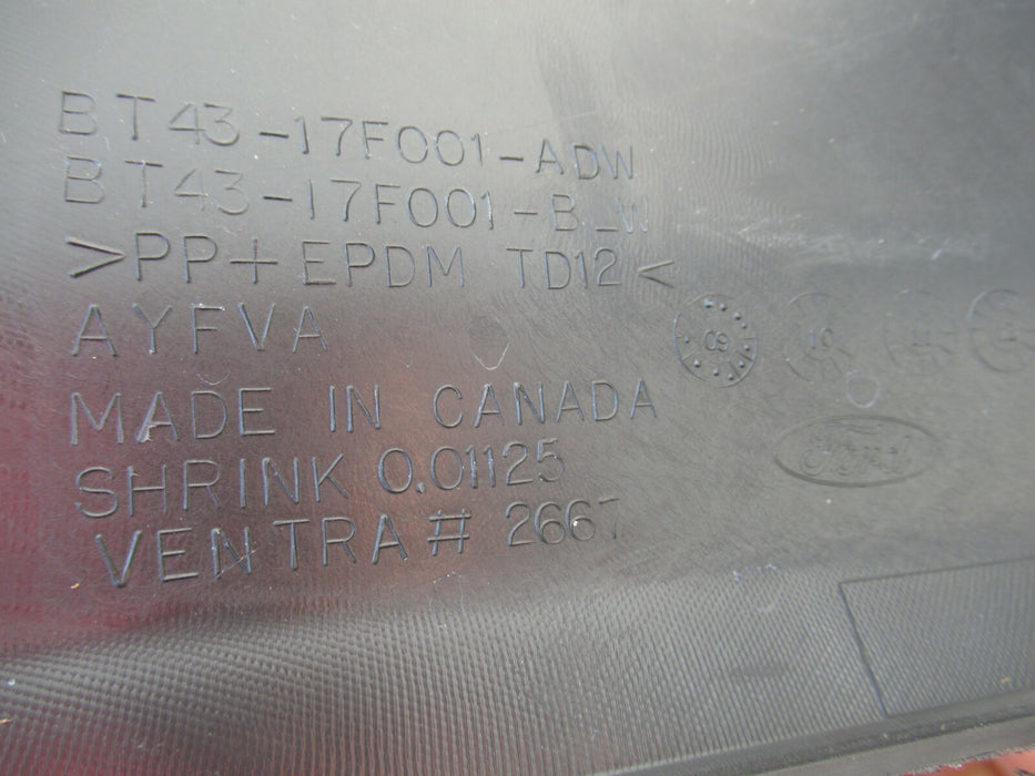 2011-2014 FORD EDGE REAR BUMPER COVER PANEL PLASTIC BT43-17F001-ADW 12 13 OEM