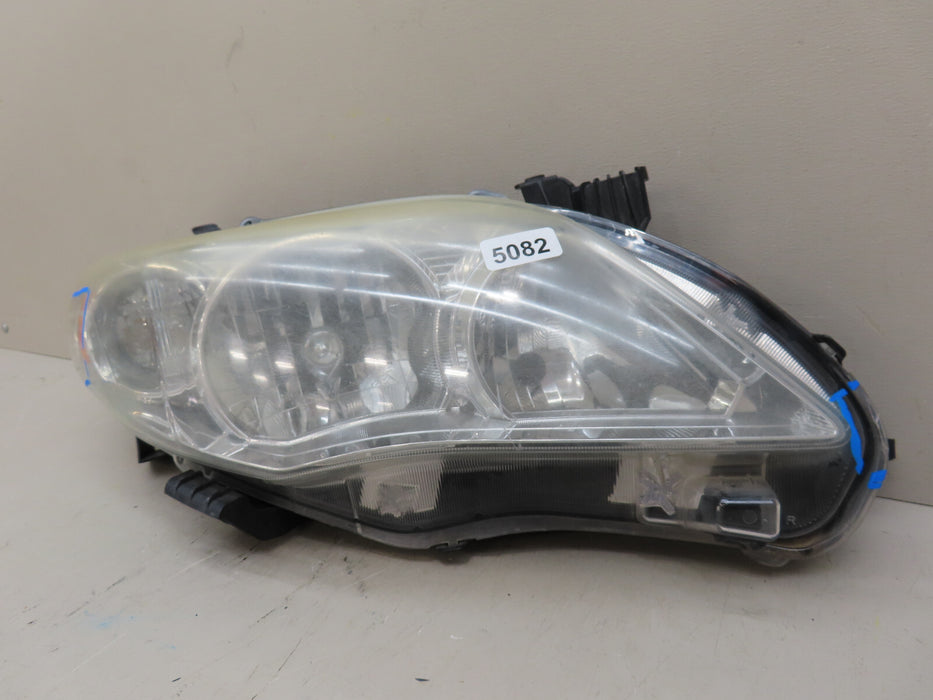 2011-2013 TOYOTA COROLLA FRONT RIGHT PASSENGER SIDE HEADLIGHT LAMP HALOGEN OEM