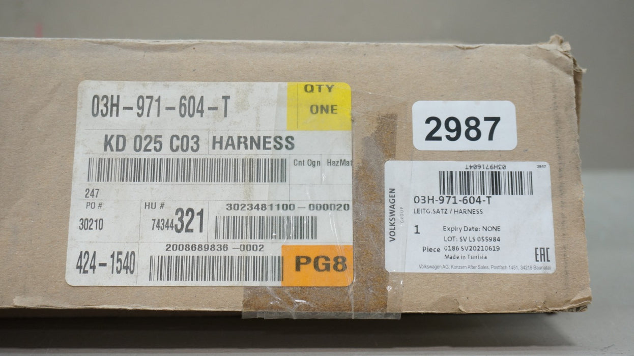 2019-2023 VOLKSWAGEN ATLAS 3.6L ENGINE WIRING HARNESS OEM 03H971604T (NEW)