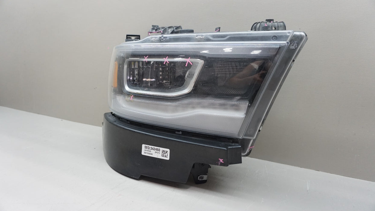 2019-2023 DODGE RAM 1500 FRONT RH RIGHT PASSENGER SIDE HEADLIGHT OEM