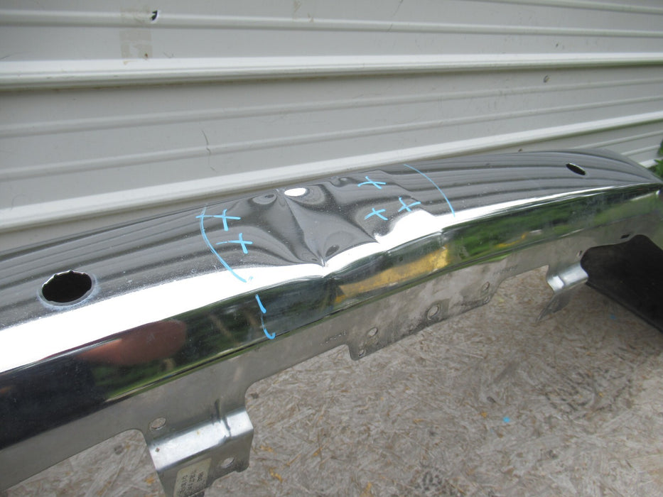2016-2019 CHEVROLET SILVERADO 1500 LTZ FRONT BUMPER CHROME METAL W/SENSORS OEM