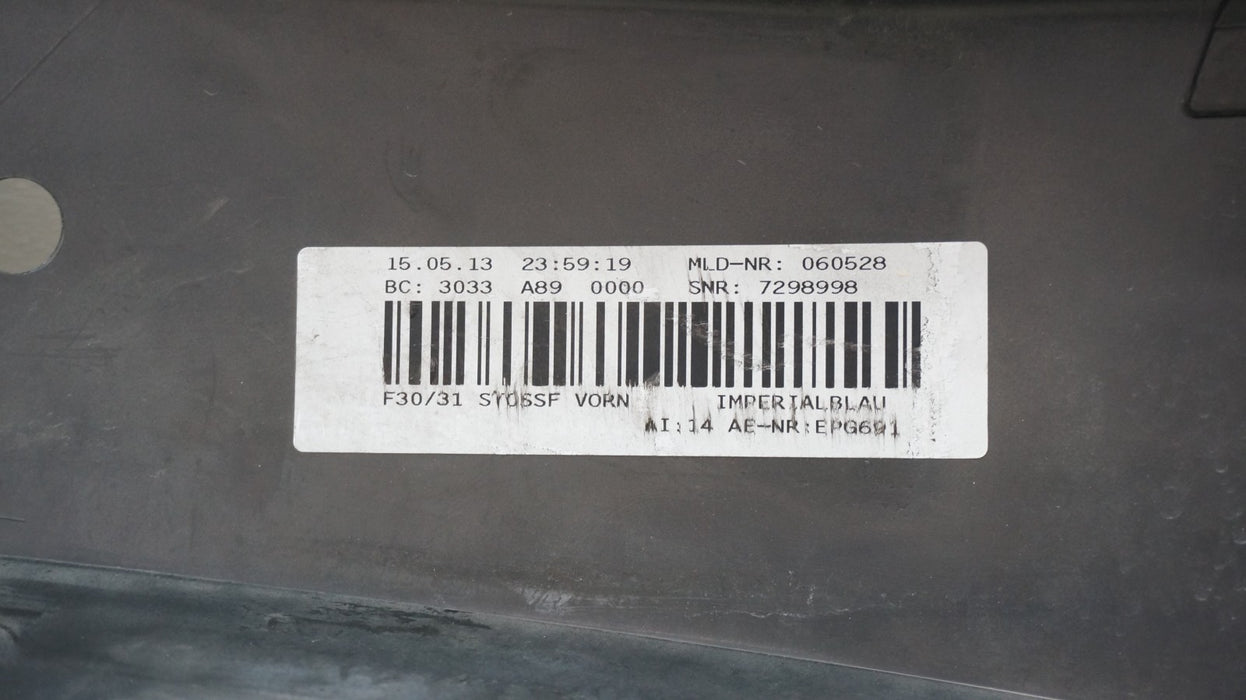 2012-2015 BMW 320I 328I 335I FRONT BUMPER COVER PANEL OEM 7308347