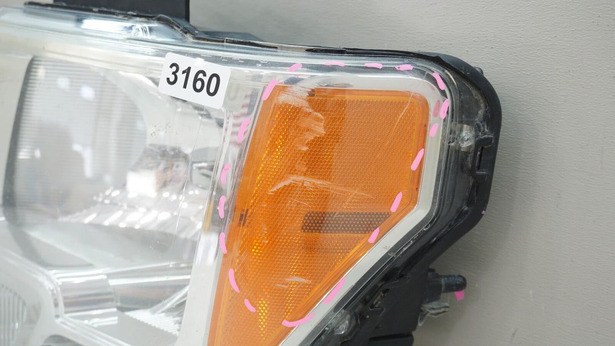 2009-2014 FORD F-150 F150 FRONT LEFT DRIVERS SIDE HEADLIGHT HALOGEN OEM