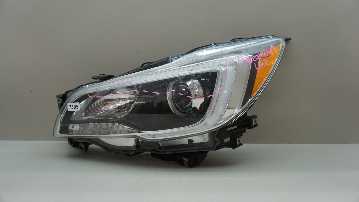 2015-2017 SUBARU LEGACY OUTBACK FRONT LEFT DRIVERS SIDE HEADLIGHT HALOGEN OEM 16