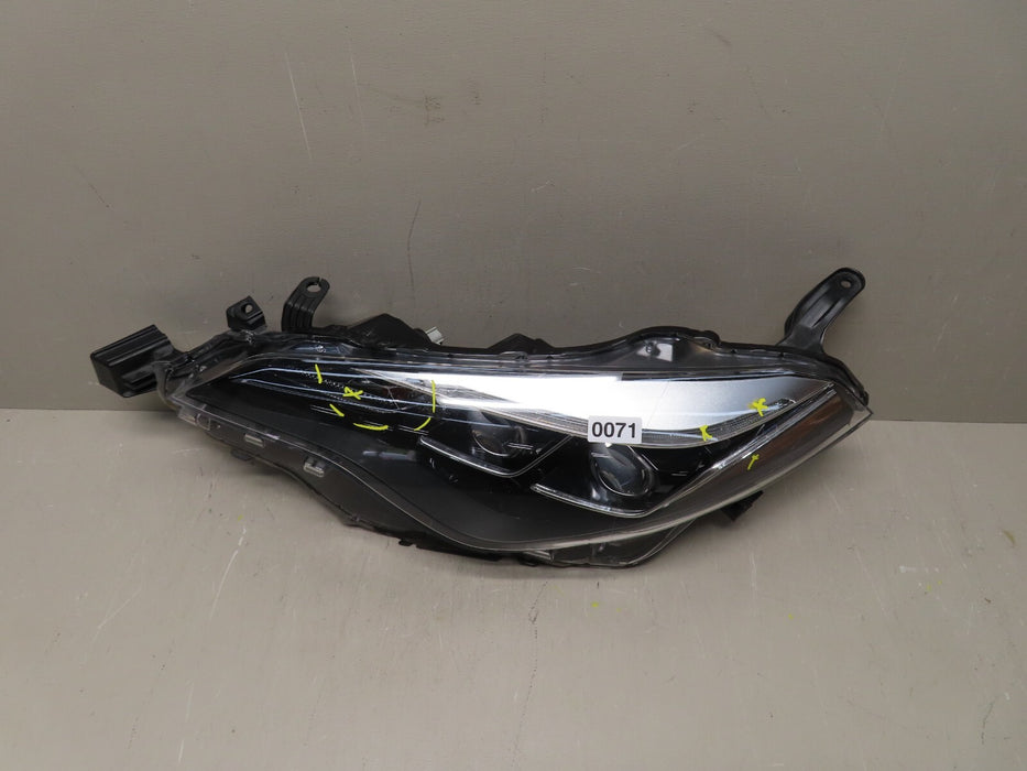 2017-2018 TOYOTA COROLLA FRONT LEFT DRIVER SIDE HEADLIGHT LIGHT LAMP LED OEM