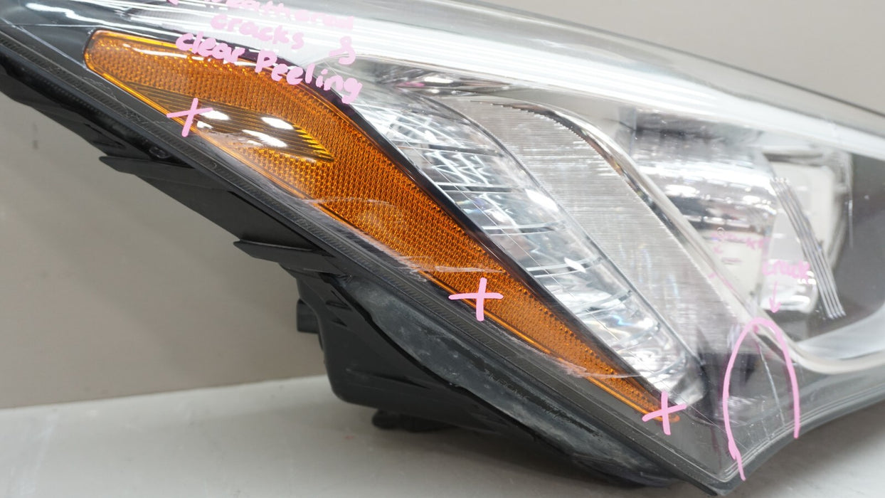 2013-2016 HYUNDAI SANTA FE FRONT PASSENGER SIDE HEADLIGHT HALOGEN OEM 14 15
