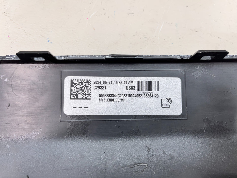 2019-2022 BMW X7 M SPORT REAR LOWER BUMPER VALANCE GRAY OEM 5112 8069905