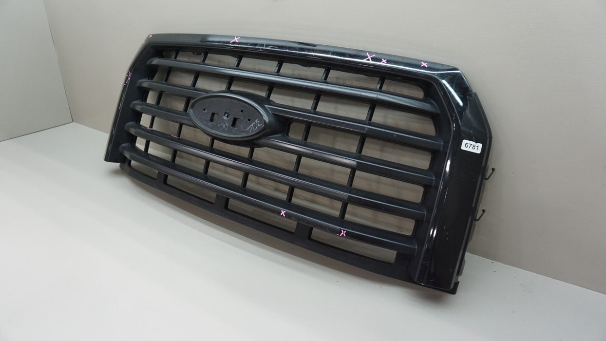 2015-2017 FORD F150 F-150 FRONT UPPER MAIN GRILLE BLACK FL348200 OEM 15 16 17