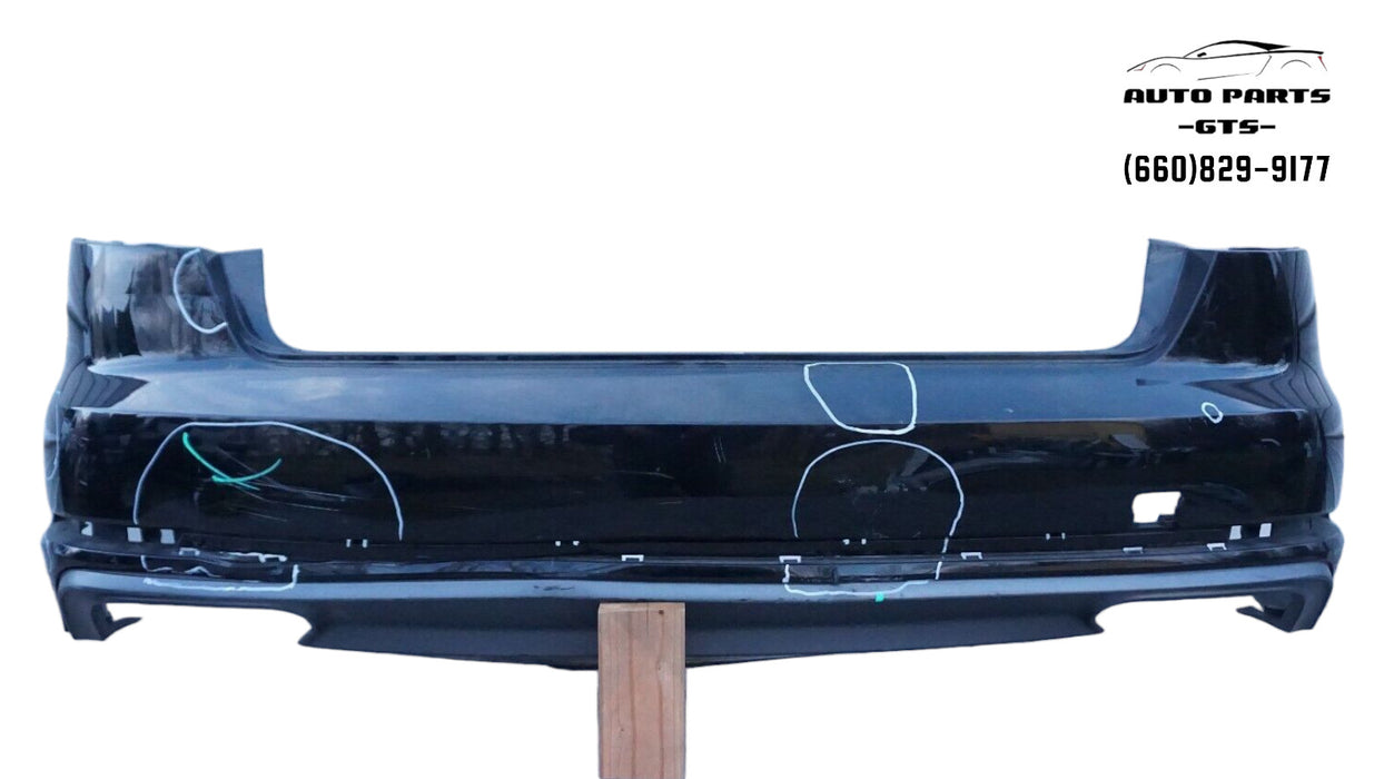 2017-2019 AUDI A4 S-LINE B9 REAR BUMPER COVER PANEL PLASTIC W/ LOWER VALANCE OEM