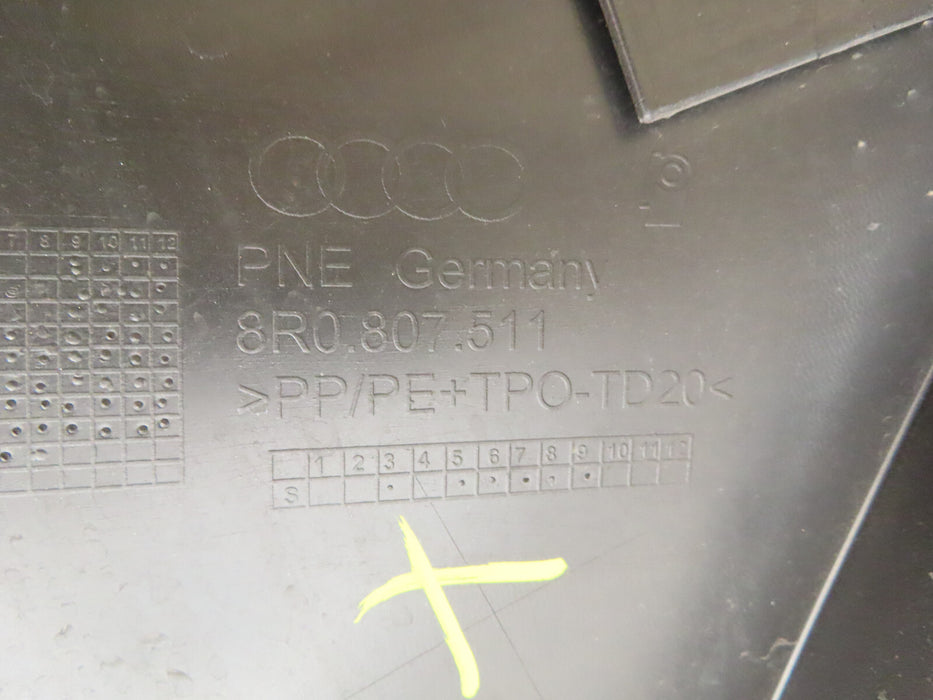 2009-2017 AUDI Q5 REAR UPPER BUMPER COVER OEM 8R0.807.511