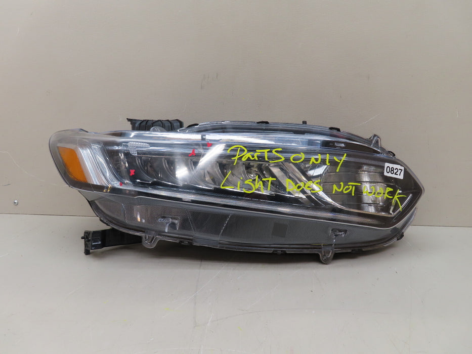 2018 2019 2020 HONDA ACCORD FRONT RIGHT PASSENGER SIDE HEADLIGHT FULL LED OEM