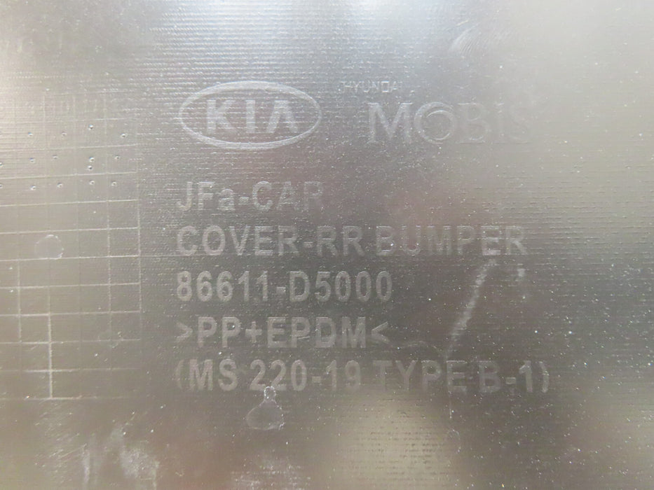2016-2018 KIA OPTIMA REAR BUMPER COVER W/SENSOR HOLE OEM 86611-D5000