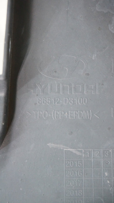 2016-2018 HYUNDAI TUCSON FRONT LOWER BUMPER VALANCE COVER OEM 86512-D3100