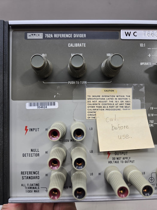 Fluke 752A Reference Divider.