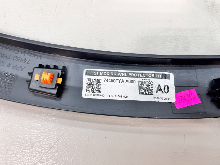 2022-2026 ACURA MDX LH REAR FENDER FLARE 74450-TYAA OEM