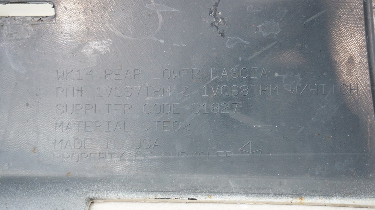 2011-2017 JEEP GRAND CHEROKEE REAR LOWER BUMPER VALANCE PANEL OEM 1VQ67TRM