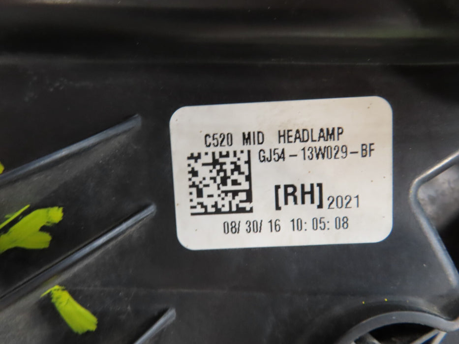 2017 2018 2019 FORD ESCAPE FRONT RIGHT PASSENGER HEADLIGHT HALOGEN OEM