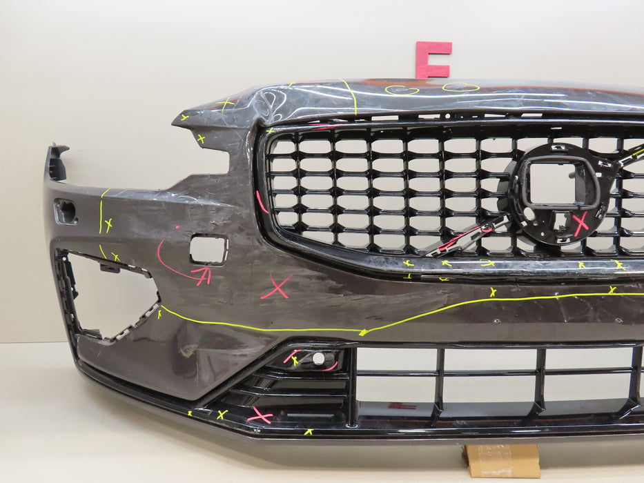 2018-2020 VOLVO V60 S60 FRONT BUMPER COVER W/LOWER GRILLE W/GRILLE OEM
