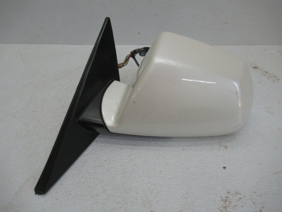 2008-2014 CADILLAC CTS FRONT LEFT DRIVER SIDE DOOR REAR VIEW MIRROR WHITE OEM