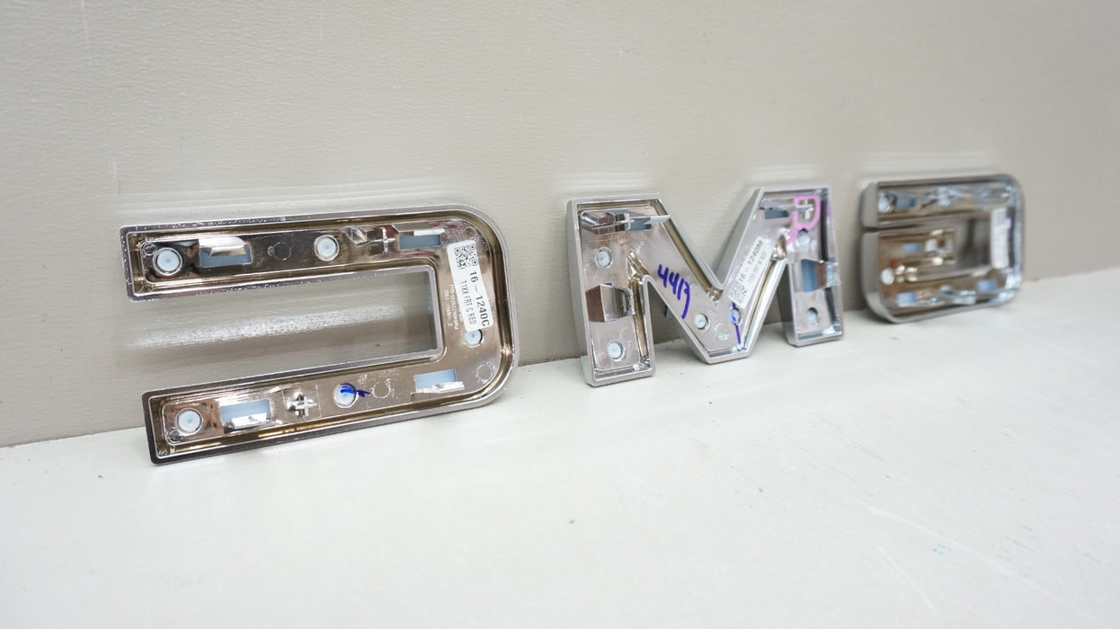 2021-2024 GMC YUKON FRONT GMC GRILLE RED EMBLEM LETTERS SET OEM 84237678