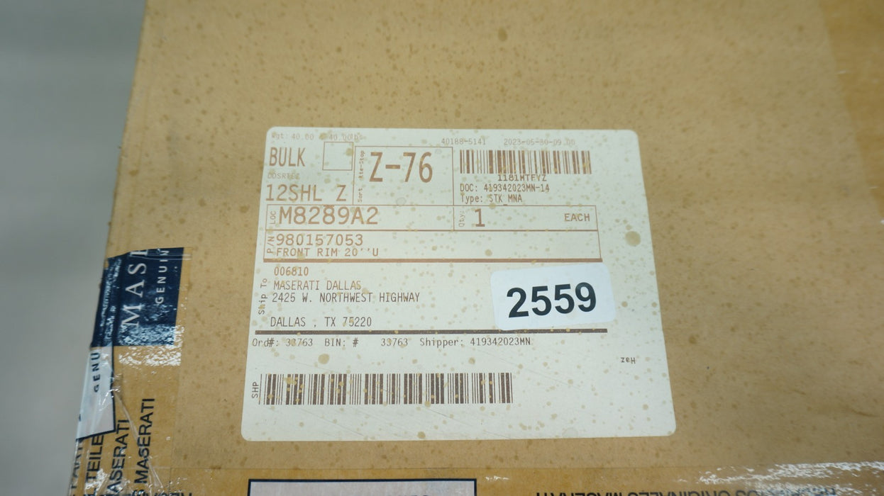 2013-2024 MASERATI GHILBI 8.5X20 WHEEL RIM 670016859 OEM